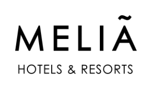 Das Logo der Melia Hotels & Resorts in schwarz.